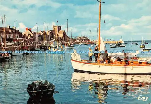 D059996 Barfleur. Manche. Le Soir a la Rentree Des Yachts. Le Goubey. Leconte