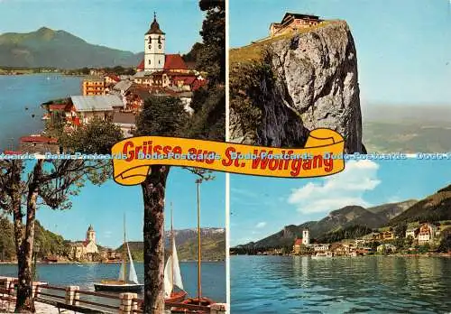 D060152 Grusse aus St. Wolfgang. Osterreich. Sommerfrische Europas. Risch Lau. M