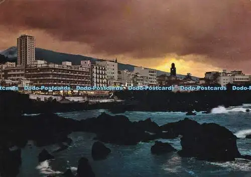 D060583 Puerto De La Cruz Tenerife Nr485. Ansicht bei Nacht. RO Foto. Otto Reuss