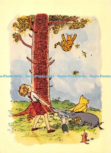 D062615 Linienillustration. Ernest H. Shepard nach der Berner Konvention. 1983. E