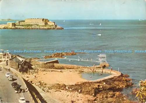 D060669 The Vallette Pools and Castle Cornet Guernsey C.I.G. 27. Farbe Cotman.