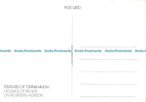 D062711 Schätze des Tutanchamun. Halskette der Sonne am östlichen Horizont. Ge