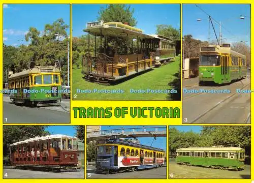 D064113 Straßenbahnen von Victoria. Straßenbahn Klasse W 6 Baujahr 1952. Straßenbahn Z Klasse Baujahr 1