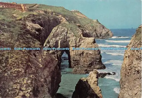 D060968 Perranporth. Blick auf Droskyn Point. 178. D. E. M. Thomas. A Corni