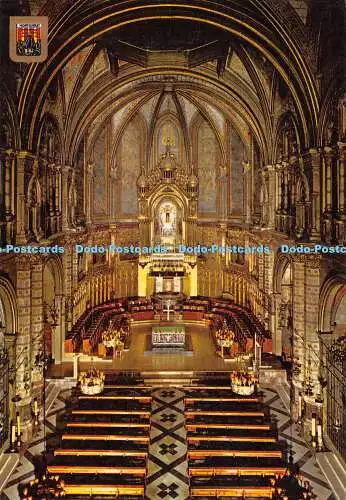 D064266 Montserrat. Im Inneren der Basilika. Fisa I.G. Comercial Escudo de Oro S