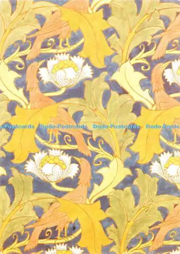 D066439 Victoria and Albert Museum. Design für ein bedrucktes Leinen. C F A Voysey