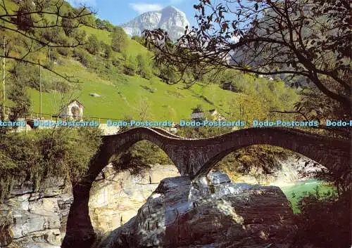 D063425 Schweiz. Lavertezzo. Ponte dei Salti. Karl Engelberger. Nr. 10756