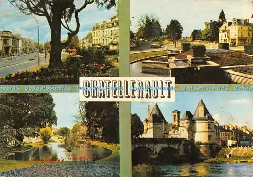 D063453 Chatellerault. Le nouveau boulevard. Le Rond Point de la Poste. Cap Theo