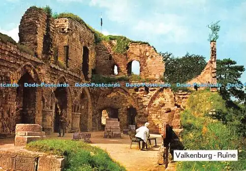 D066823 Valkenburg. Ruine. Cop. v. Leers. Postkarte