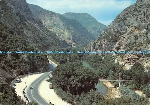 D063538 Larisa. Tempi. Brücke des Heiligen Paraskevi. Aristoteles. Nr. 17. 1970