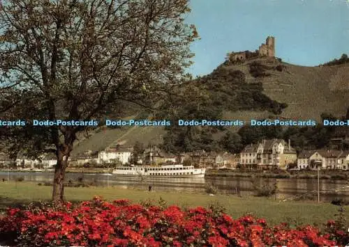 D066857 Bernkastel Kues. an der Mosel. Blick Zur Burg Landshut. Gebr. Metz