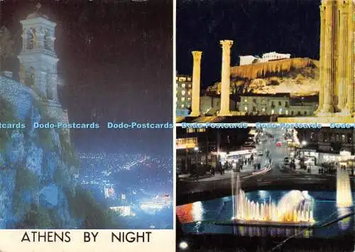 D063548 Athen bei Nacht. Multi View. 1970