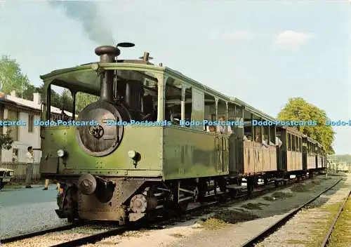 D063592 Chiemsee Bahn. Dampfzug im Bahnhof Lager. Hafen. Spurweite 1000 mm. Feuchte