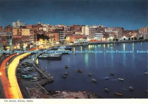 D061597 Malta. Der Strand Sliema. Printex. Kathedrale Bibliothek Sliema