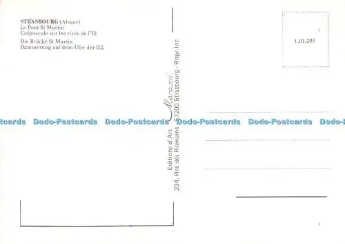 D061601 Straßburg. Elsass. Le Pont St. Martin. Marasco