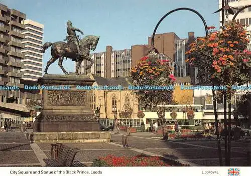 D061666 Leeds. Stadtplatz und Statue des Schwarzen Prinzen. E. T. W. Dennis. P.W