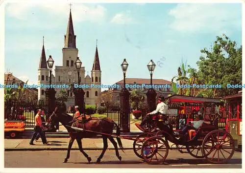 D061687 Louisiana. Jackson Square. French Quarter. New Orleans. Express Publishi