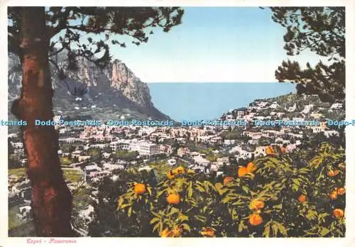 D067083 Capri. Panorama. Brunner. Postkarte