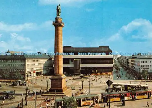 D061768 Darmstadt. Luisenplatz mit Ludwigsaule. Bild Druk und Verlag G.M.B.H.