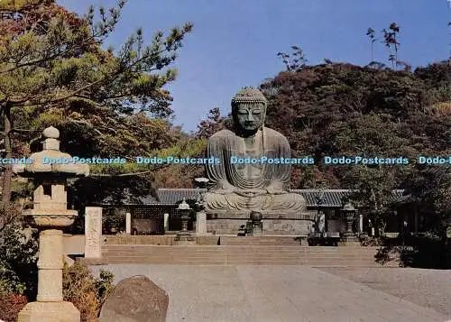 D069882 Eine kurze Geschichte des Kamakura Daibutsu. Eine Bronzestatue von Amita Buddh