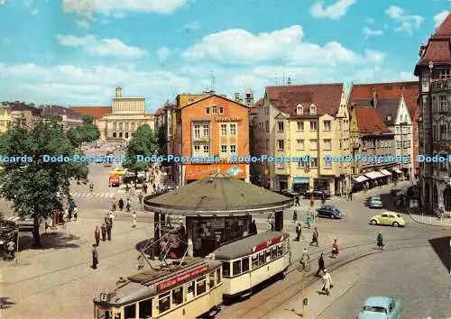 D068665 Augsburg. Königsplatz. Krüger. 1965