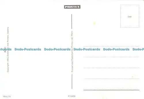 D068722 Malta Souvenir. ABC Schreibwaren. Printex. Multi View