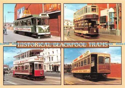 D067236 historische Blackpool Straßenbahnen. Blackpool Stromabnehmerwagen Nr. 167. John Hinde