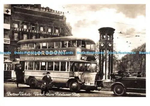 D065176 Berliner Verkehr. Verkehrsturm Potsdamer Platz. Berlin. Historisches Sta