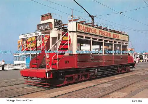 D067252 Vintage Blackpool Straßenbahn. E. T. W. Dennis. A. Pickett