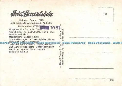 D061929 Hotel Herrebrücke. Muden. Ortza. Heinrich Eggers. Rudolf Reher. Multi Vi