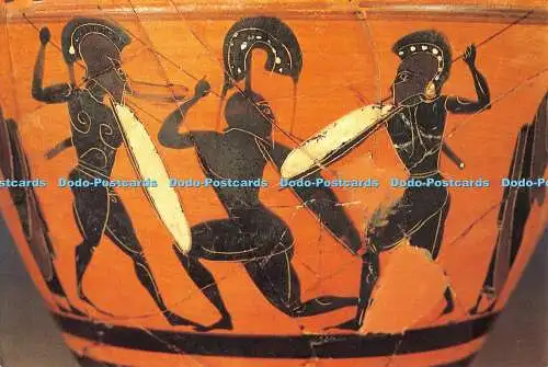 D068780 Ein Detail aus einem archaischen Skyphos. Gebackener Ton. 6. Jahrhundert v. Chr. H. Sadbe