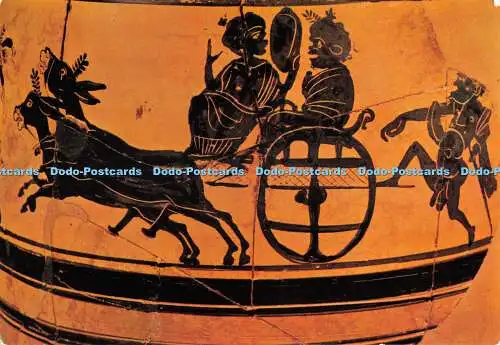 D068781 34. Athen. Nationalbogen. Museum. Burlesque-Szene aus einem Kabeiric. Vase