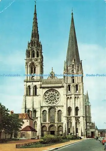 D084143 5. Chartres. Eure et Loir. La Cathedrale. Fassadenauße. Adia. Houvet. Fr