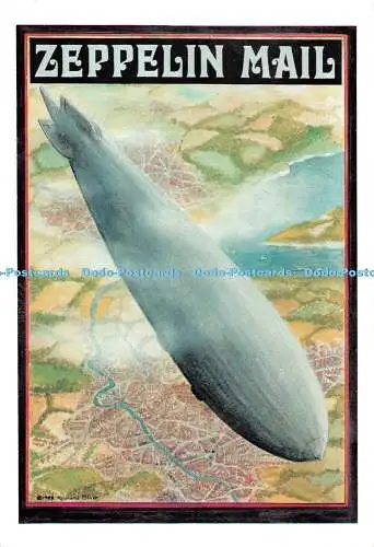 D084358 Zeppelinpost. 1988. Richard Blake. Erstausgabe PH223. Litho Technik