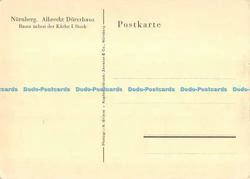 D084392 Nürnberg. Albrecht Dürerhaus. Raum neben der Kuche I. Lagerbestand. K. Grimm. Z