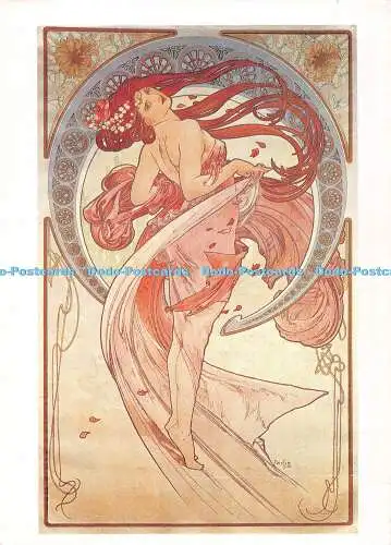 D084434 Alphonse Mucha. La Danse. Tanzen. 1898. Magna Bücher. 2000