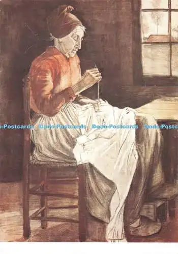 D086508 Vincent Van Gogh. 1853 1890. Eine Frau flickt. Rijksmuseum Kroller Muller