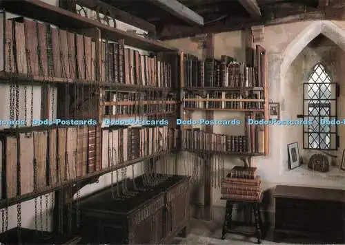 D084793 Wimborne Minster. Dorset. Verkettete Bibliothek. Woodmansterne. Jeremy Marks