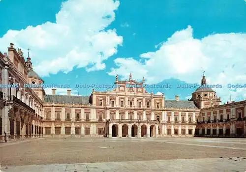 D084824 Nr. 1. Aranjuez. Palacio Real. Fassade der Waffen quadratisch. Patrimonio Naci