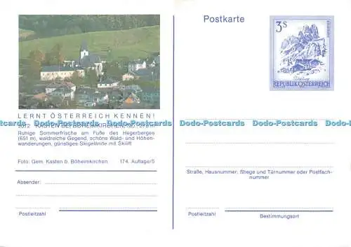 D088896 Lernt Osterreich Kennen. Kasten bei Boheimkirchen. Gem. Kasten b. Boheim