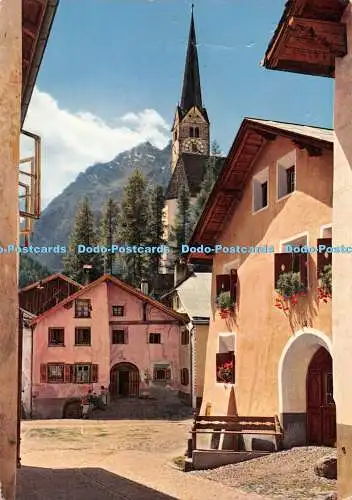 D085336 Scuol Tarasp Vulpera. Suisse. Das alpine Heillbad. Station thermale des