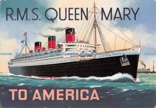 D089173 R.M.S. Queen Mary. nach Amerika. Santoro Grafik. Colin Ashford