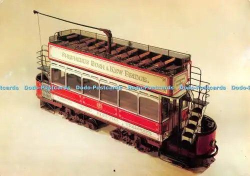 D091032 Modell London United Electric Tramcar Nr. 7. Erste Art von Elektrotr