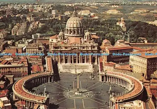 D087894 Roma Citta Del Vaticano. Platz und Petersdom. Oto. Italienische L