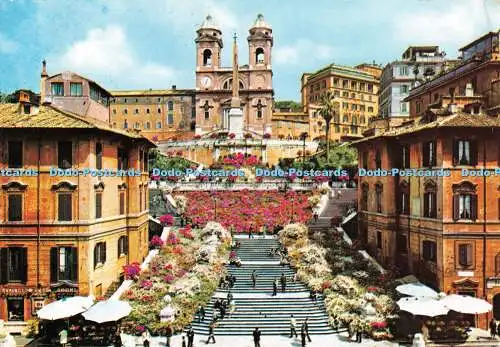D092493 Roma. Spanienplatz und die Trinita dei Monti. Plurigraf