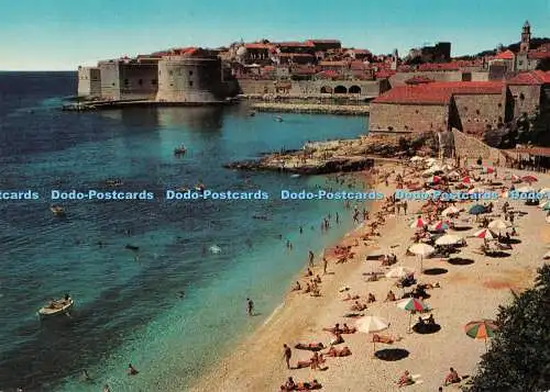 D094352 Dubrovnik. Plaza kod Ploca. Plage de Ploce. Ploce Beach. Mladen Gracevic.