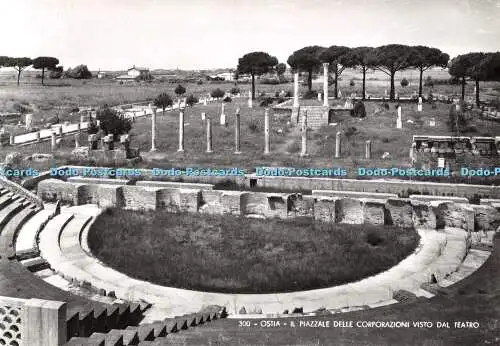 D094353 300. Ostia. Il Piazzale delle Croporazioni Visto Dal Teatro. ER. E. Rich