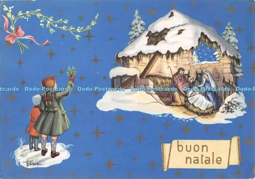 D091135 Buon natale. Grußkarte. GM