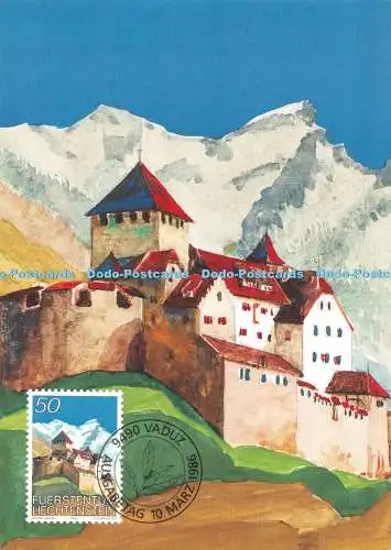 D094530 Fuerstentum. Liechtenstein. Endgültige Briefmarken Schloss Vaduz. Nr. 63. 1986