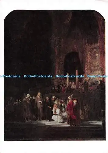 D094580 Nationalgalerie. Die Frau im Ehebruch entführt. Merritt und Hatcher. Karte